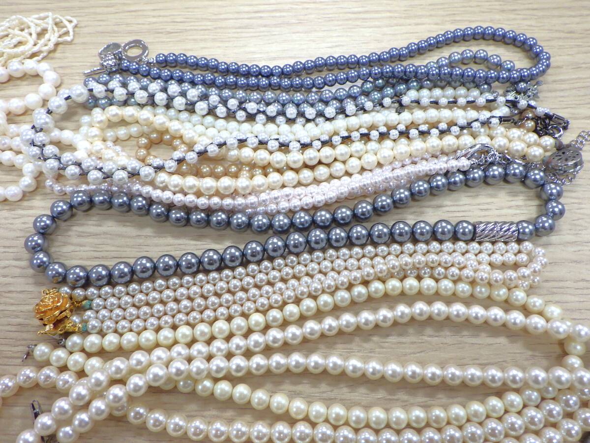 ♯A【1円スタート!!】SILVER パール フェイクパール 混在 アクセサリー イミテーション まとめ_6