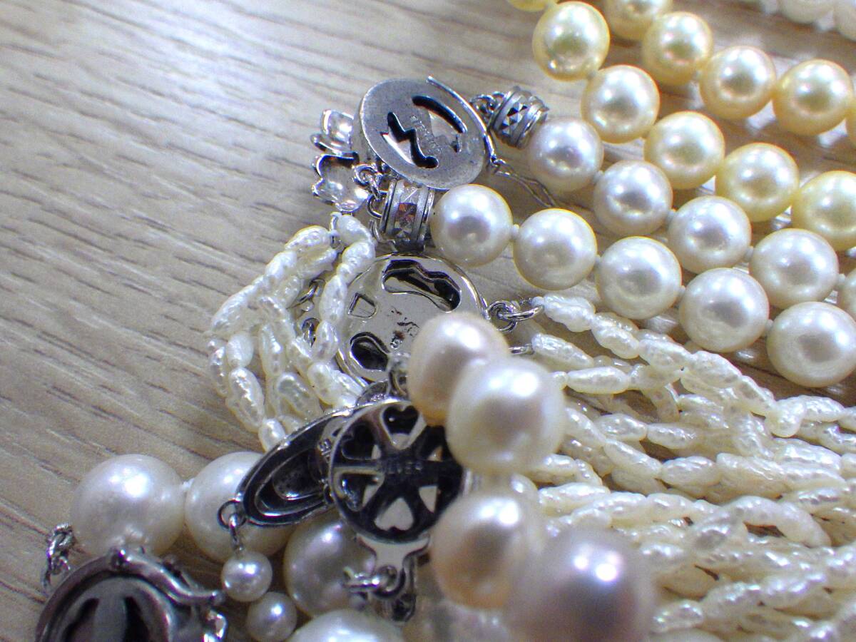 ♯A【1円スタート!!】SILVER パール フェイクパール 混在 アクセサリー イミテーション まとめ_8