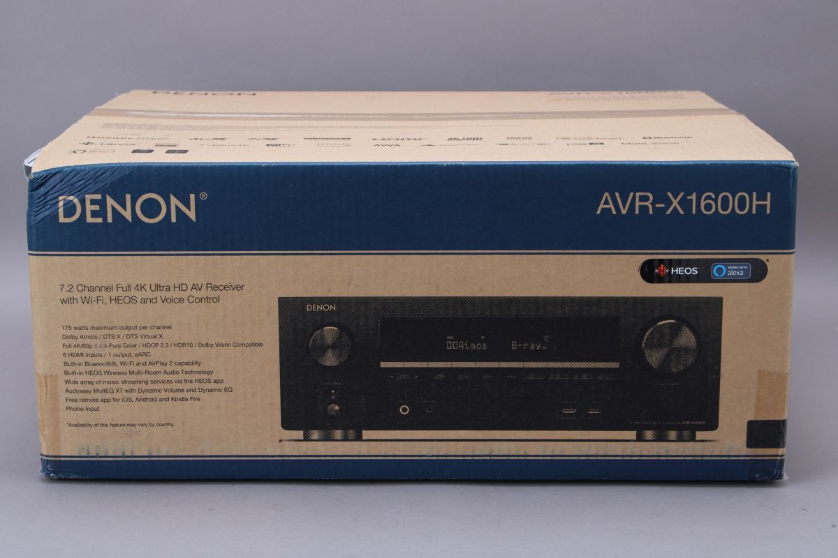 未開封 DENON デノン AVアンプ AVR-X1600H AVサラウンドレシーバー 7.2 