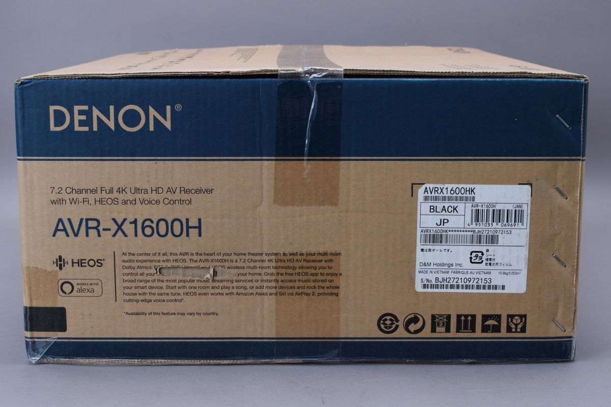 未開封 DENON デノン AVアンプ AVR-X1600H AVサラウンドレシーバー 7.2 