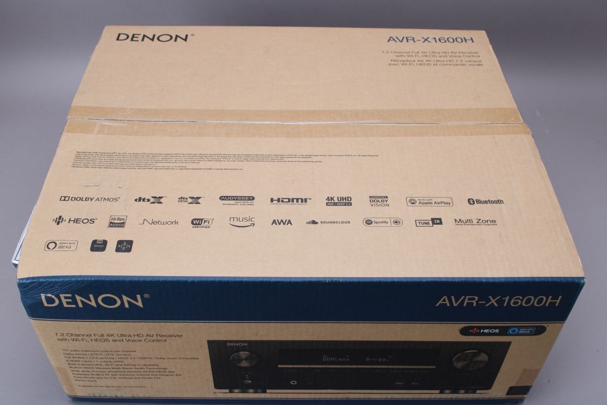 未開封 DENON デノン AVアンプ AVR-X1600H AVサラウンドレシーバー 7.2 