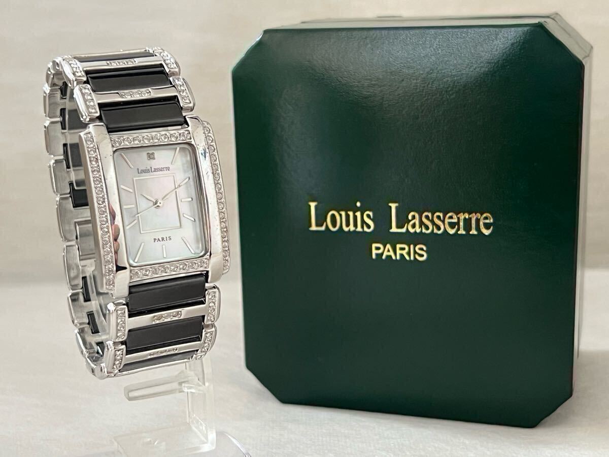 ◯【稼働品】Louis lasserre ルイラセール 腕時計 QZ スクエアタイプ 