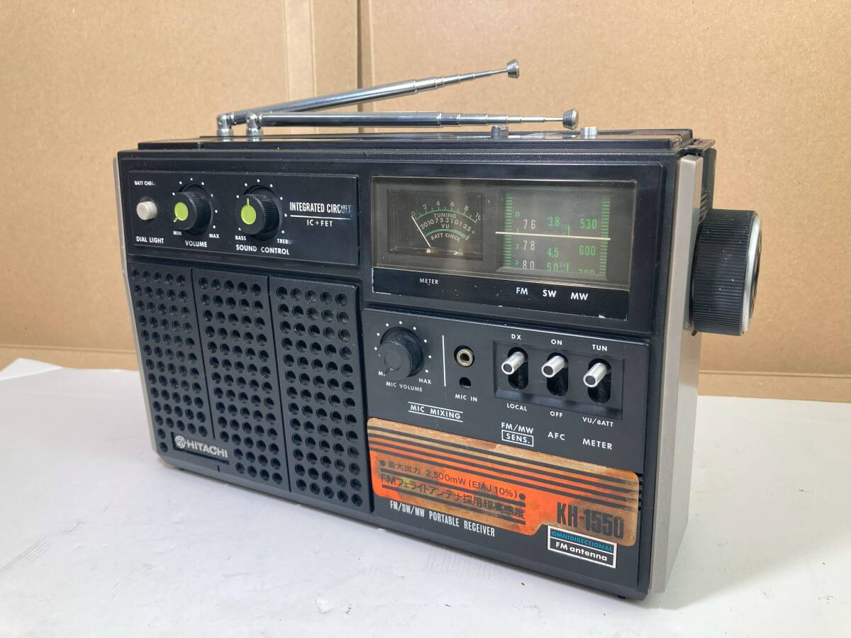 Yahoo!オークション 日立 HITACHI [MF] KH-1550 FM⁄SW⁄MW 3バンドラ 