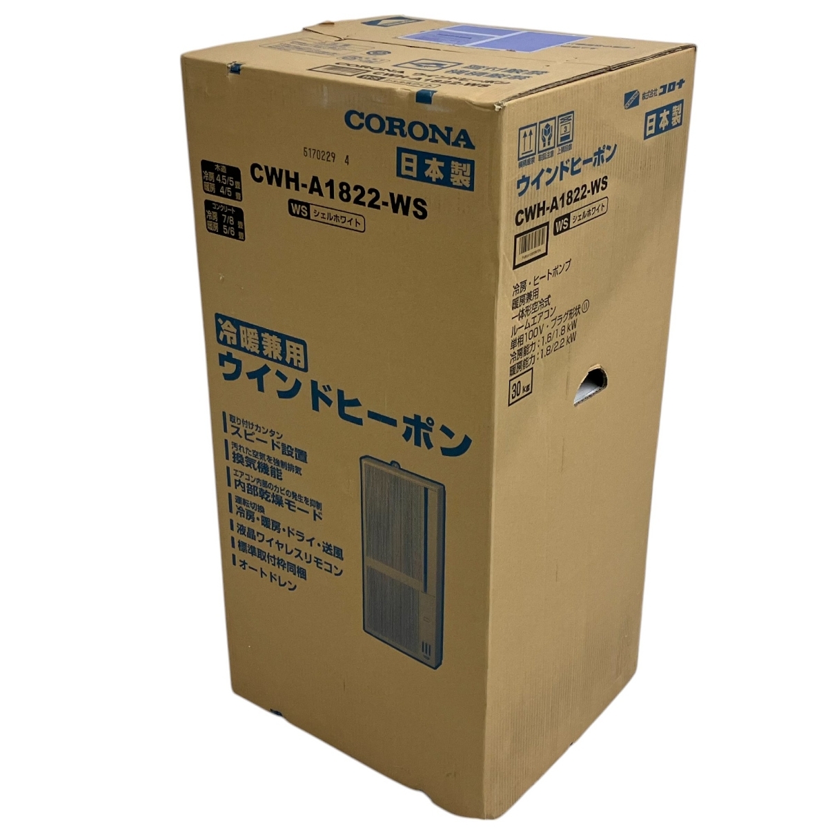 窓用 ウインド エアコン 冷暖房兼用タイプ CWH-A1822 CORONA 窓用