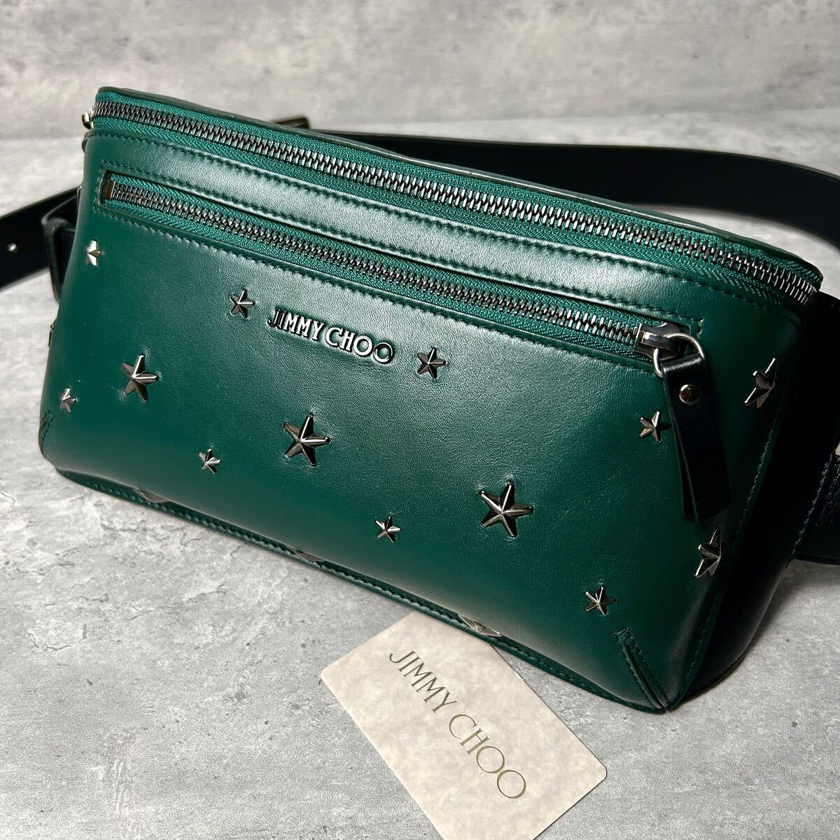 JIMMY CHOO - 未使用級JIMMY CHOO MINI MARLI-M BLACK 2WAYの