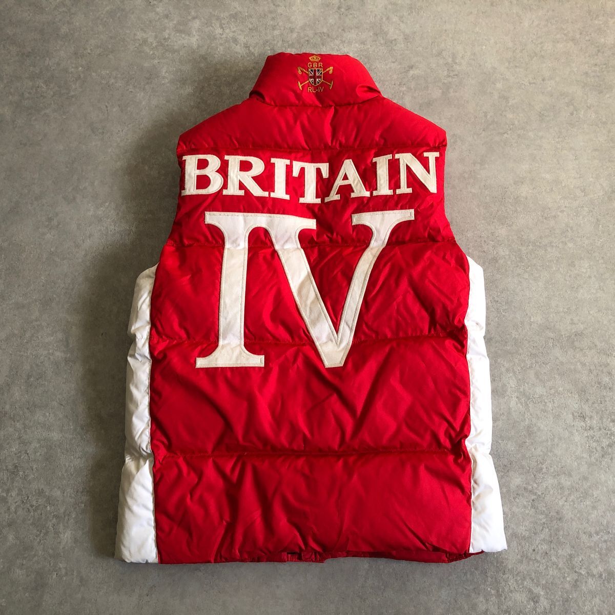 RALPH LAUREN○イギリス国旗ワッペン ダウン ベスト○ラルフローレン 
