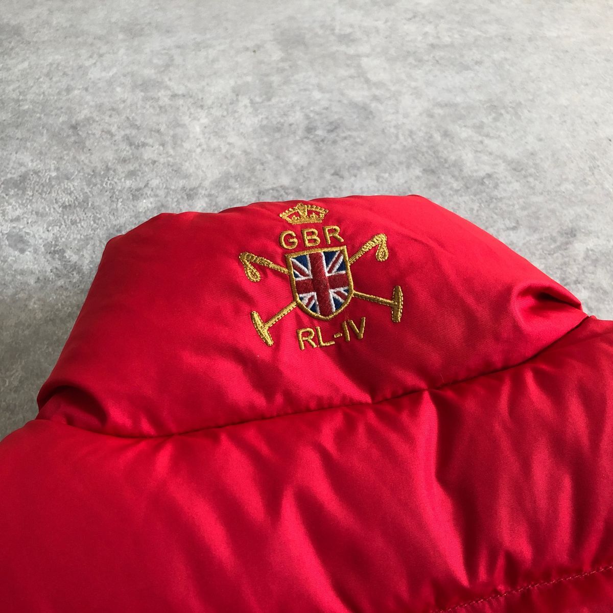 RALPH LAUREN○イギリス国旗ワッペン ダウン ベスト○ラルフローレン 