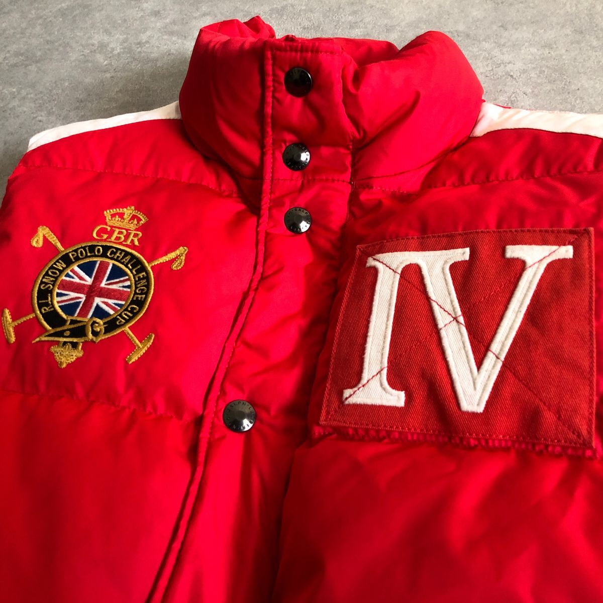 RALPH LAUREN○イギリス国旗ワッペン ダウン ベスト○ラルフローレン 