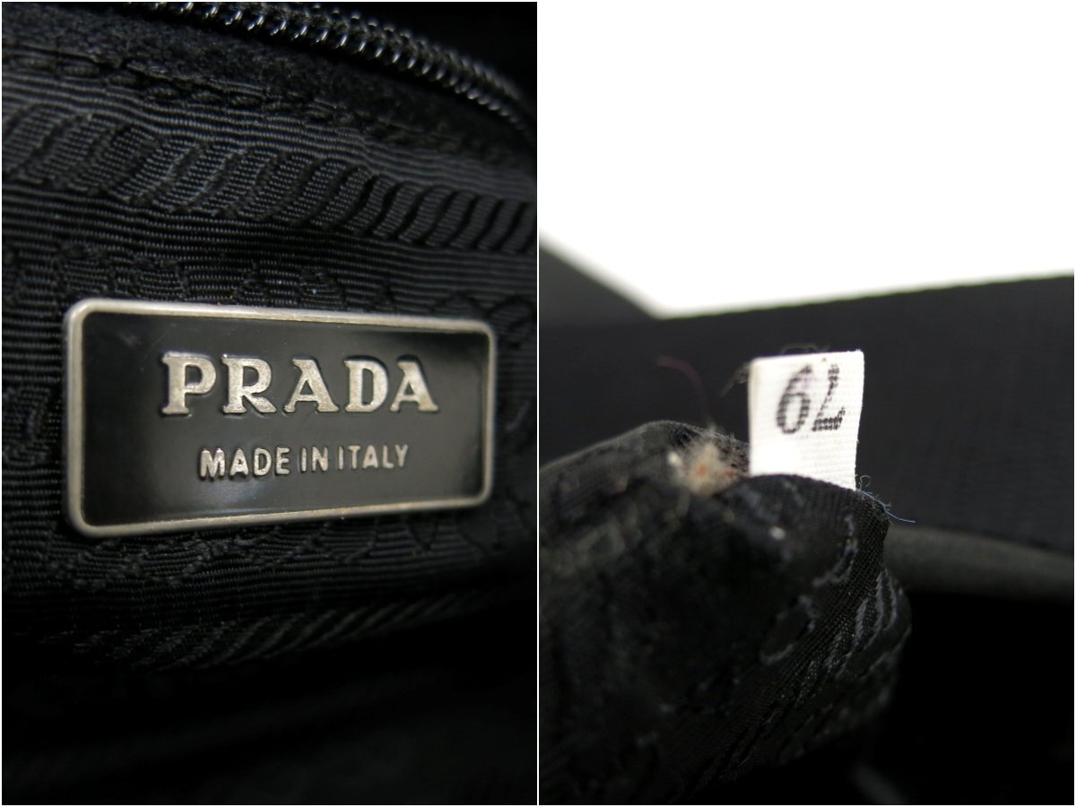 ◇PRADA プラダ◇ナイロン カーフ レザー 本革◇ショルダー バッグ 