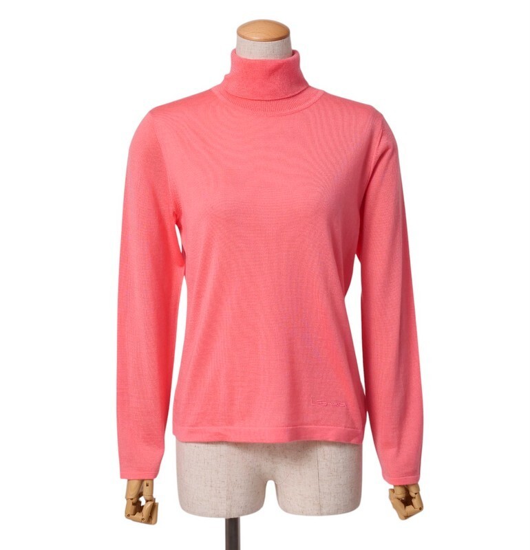 LEONARD SPORT レオナール カシミヤ シルク混 装飾ビーズ ニット