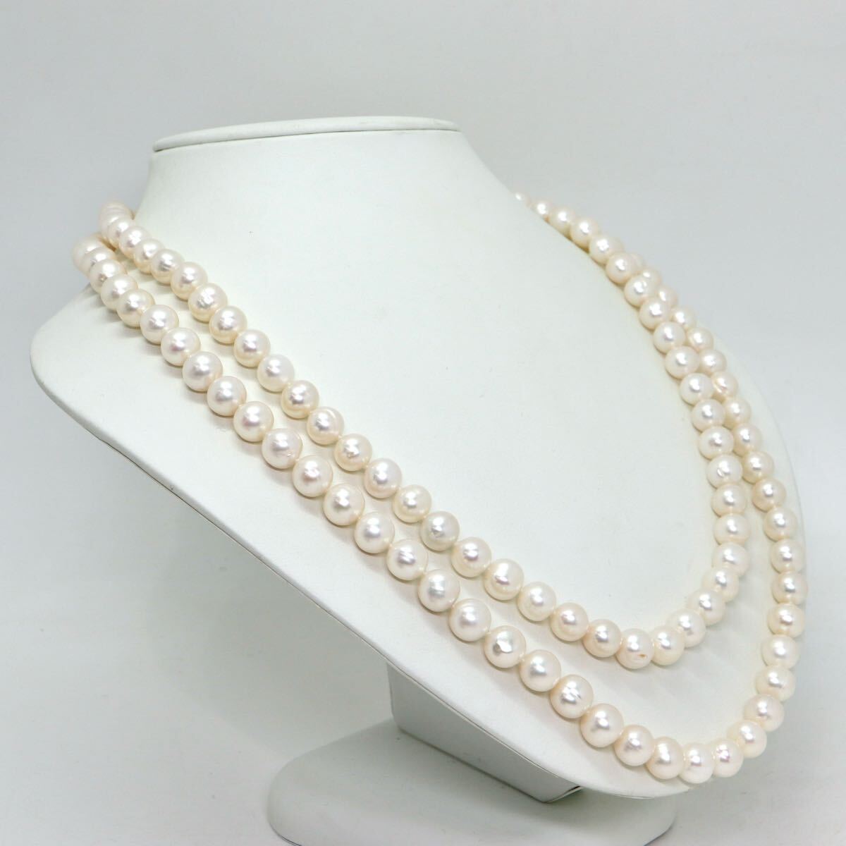 1円〜!!JEWELRY MAKI(ジュエリーマキ)○本真珠ネックレス○F 約128.6g