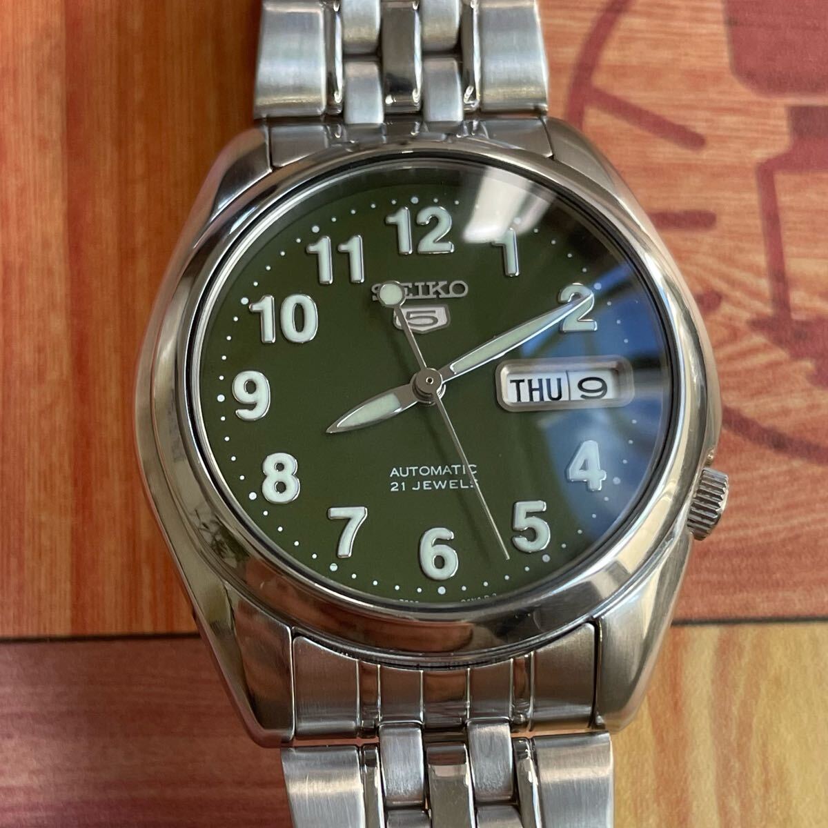セイコー腕時計 ミリタリー SEIKO 21石 automatic セイコー5 自動巻き 