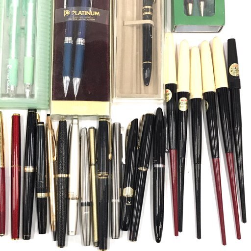 プラチナ 万年筆 ペン先 18K 他 パイロット エリート 等 シャープペン 含む 現状品 総重量約1.5kg まとめ_5