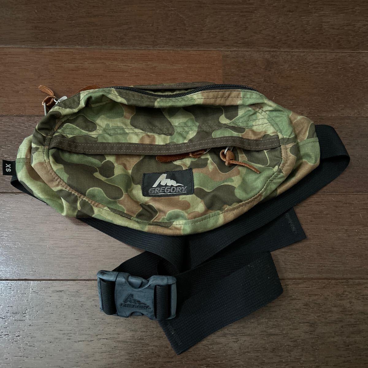 旧タグ GREGORY グレゴリー ボディバッグ ウエストバッグ カモ柄 Size 