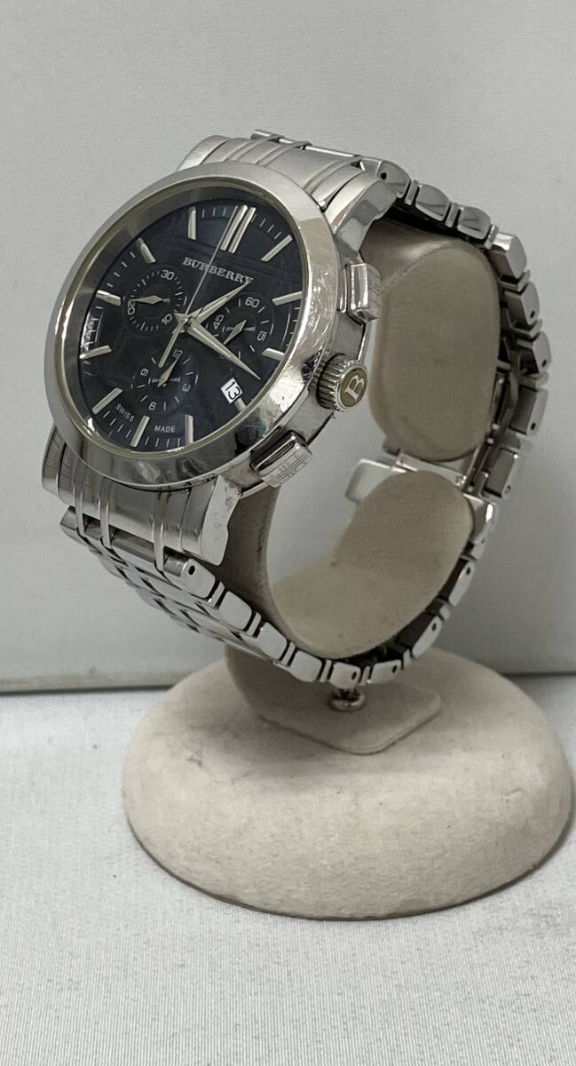 ジャンク BURBERRY バーバリー／ BU1360／ 05＊＊＊／ ネイビー文字盤