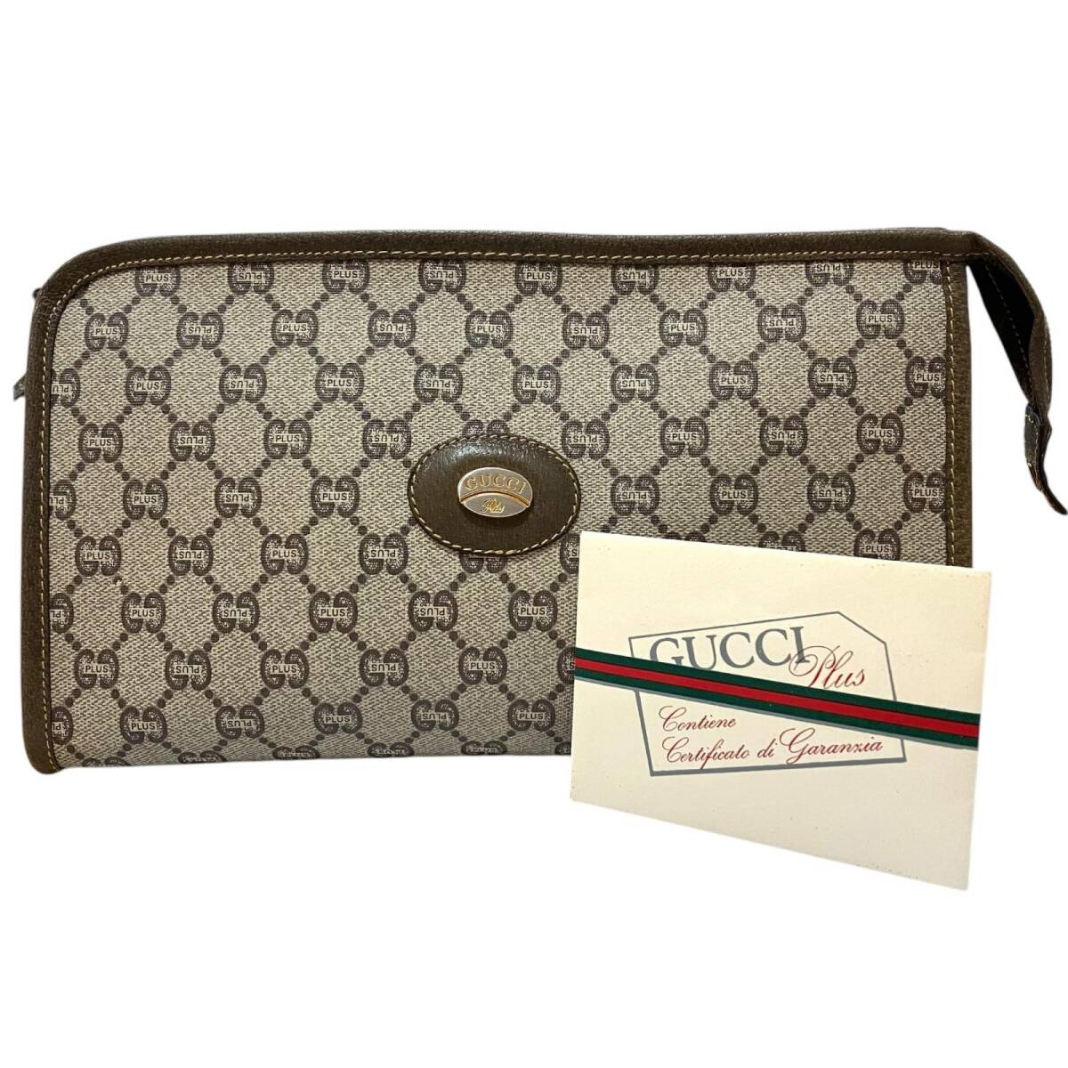 GUCCI PLUS グッチプラス GG柄 PVC ポーチ クラッチバッグ 正規取扱店 日本 GUCCI グッチ グッチプラス GG柄 PVCレザー セカンド