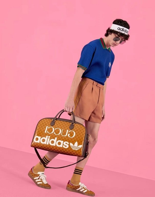 50万新品◇グッチ GUCCI×adidas GGモノグラム2wayショルダー大容量