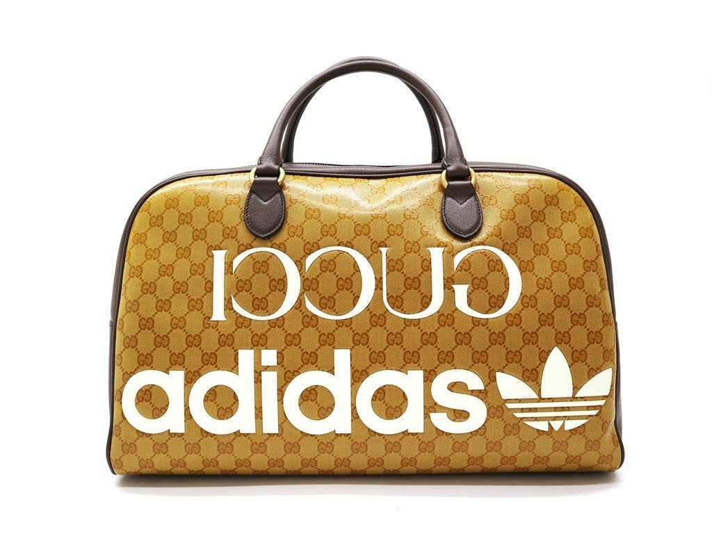50万新品◇グッチ GUCCI×adidas GGモノグラム2wayショルダー大容量
