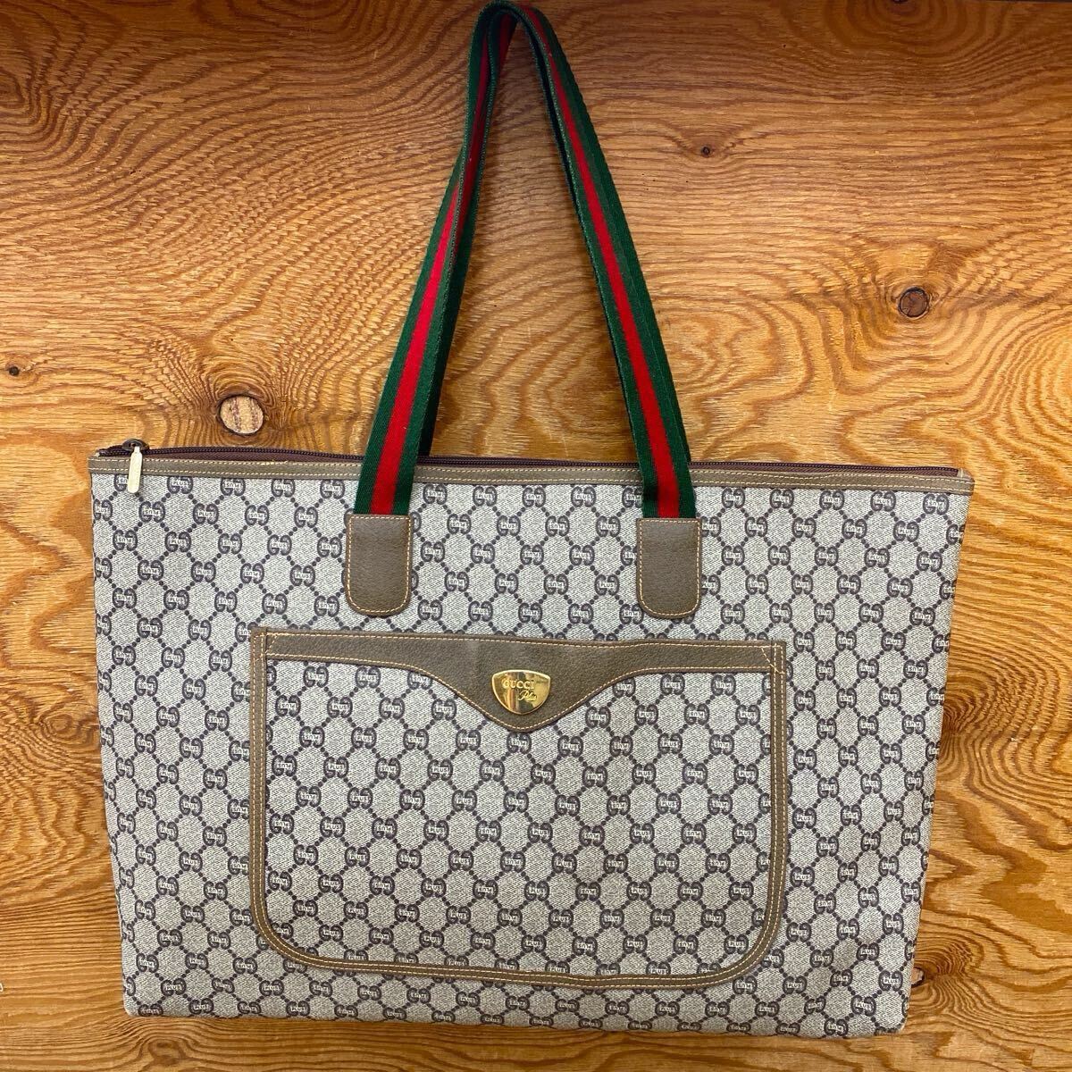 VINTAGE GUCCI Plus ヴィンテージ グッチプラス GGPLUS トートバッグ 