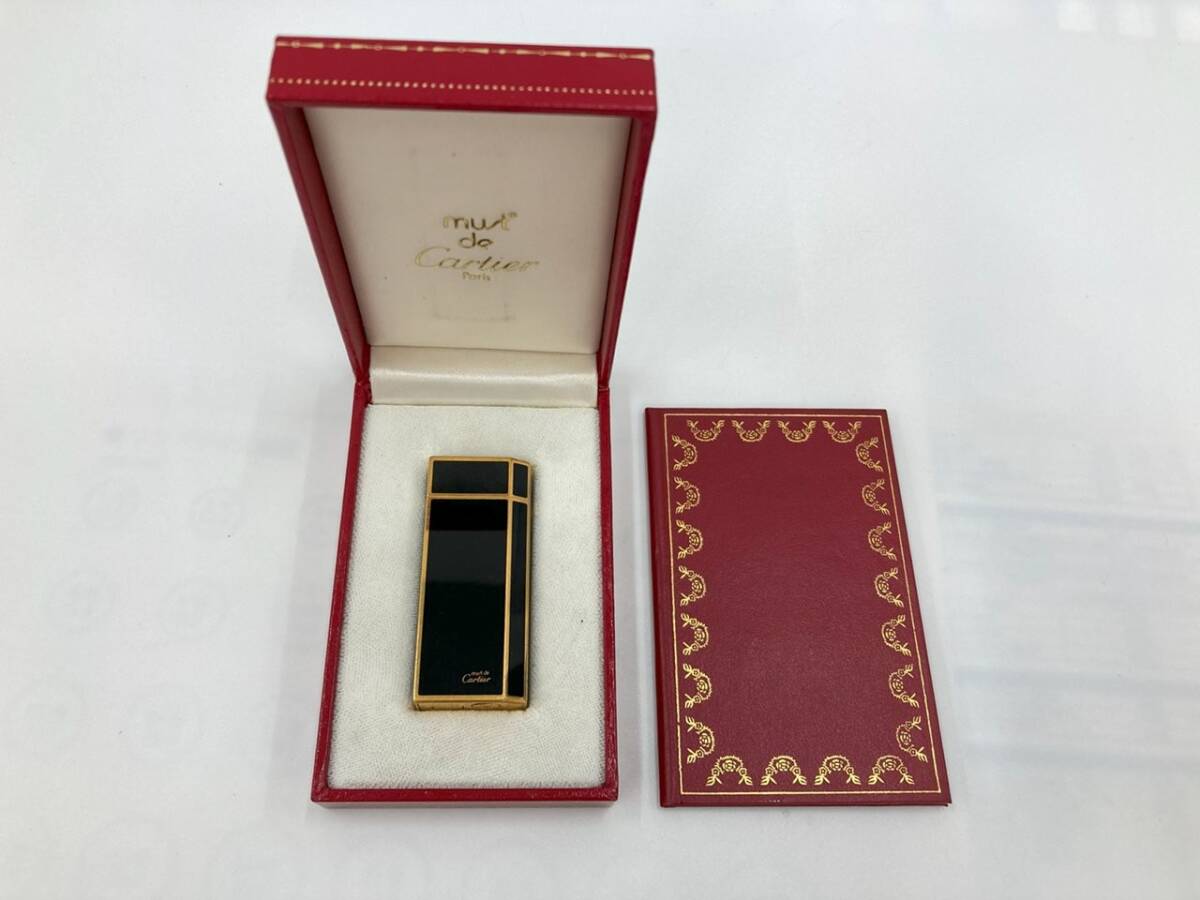 GIOM30723【火花確認済】Cartier カルティエ ガスライター 五角形 