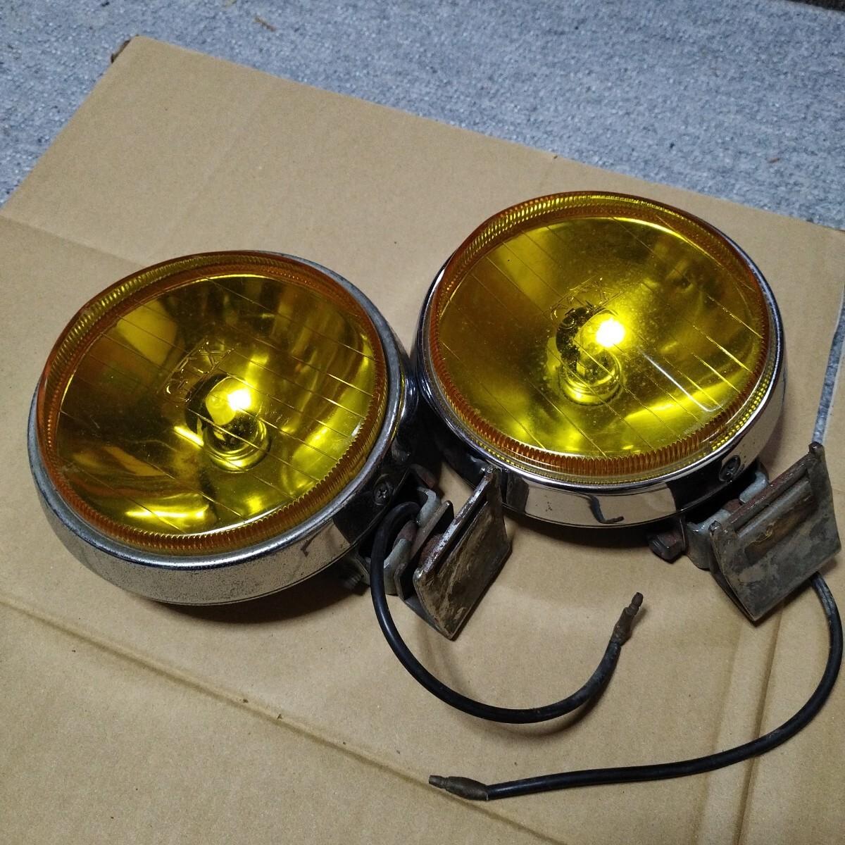 得価,大人気 フォグライト GTX 旧車 ハコスカ ケンメリ フォグランプ 昭和レトロ ★動作未確認
