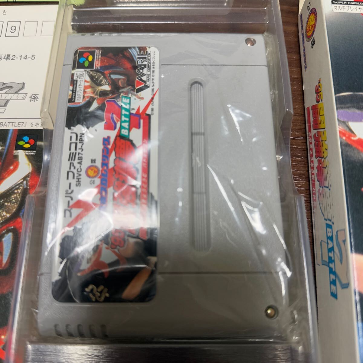 超美品　 スーパーファミコン　新日本プロレスリング公認　‘95 闘強導夢　BATTLE7 バトルセブン　箱　説明書付き_5