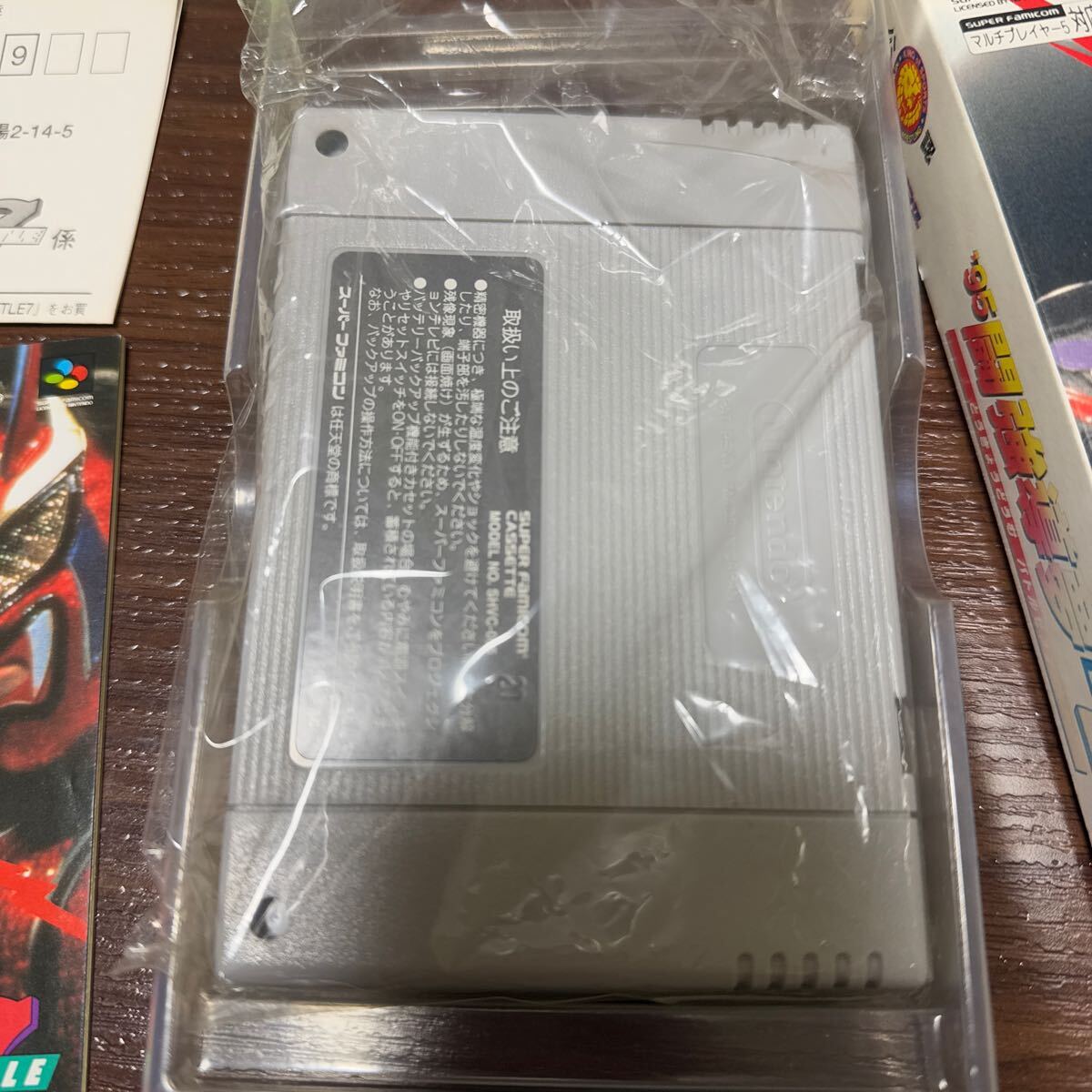超美品　 スーパーファミコン　新日本プロレスリング公認　‘95 闘強導夢　BATTLE7 バトルセブン　箱　説明書付き_6
