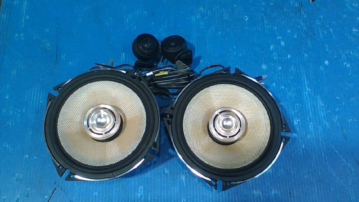 KENWOOD ケンウッド 社外 3Wayセパレート 17cm スピーカー KFC-XS174S ツイーター付 コーン・エッジ破れ無し 音出し確認OK①_1