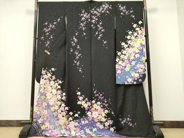 平和屋着物□豪華振袖 草花文 暈し染め 金彩 正絹 逸品 CAAL1589ku 暈