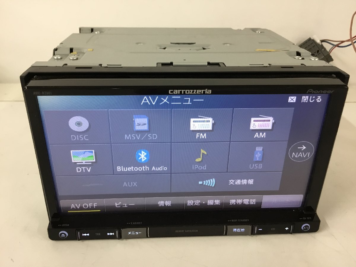 売り切り！ カロッツェリア パイオニア メモリーナビ AVIC-RZ801 地図データ2017年 　　　　　　　　　　 　　2500336 2J9-3 理　　　 メモリーナビ カロッツェリア パイオニア 売り切り出品！carrozzeria メモリーナビ⁄TV 保証付