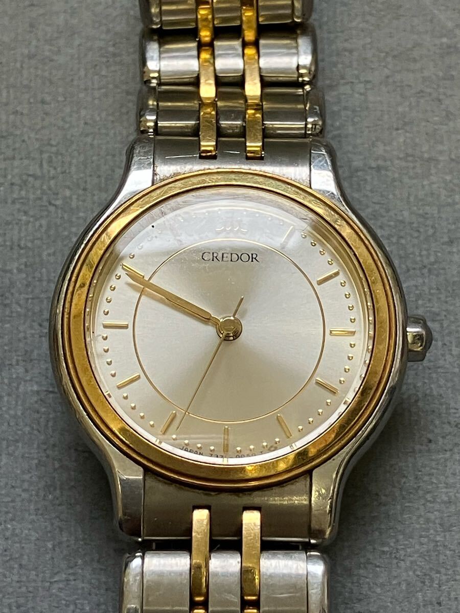 0496 SEIKO セイコー クレドール CREDOR YG/SS コンビ レディース 