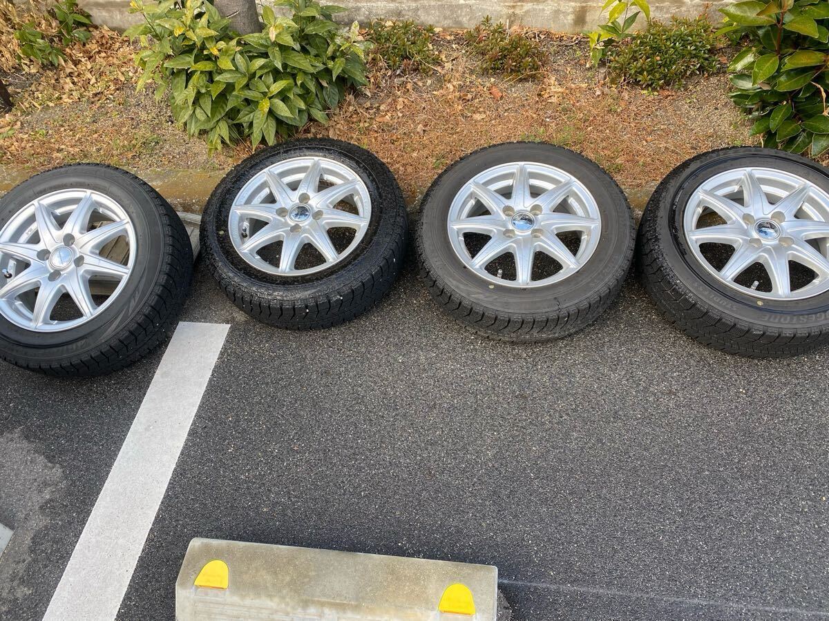 最安値，100%新品 タイヤホイールセット 4本 スタッドレス 165/65/R14 ブリヂストン BLIZZAK VRX 2020年製 残り溝7mm8mm 4H&times;100 トヨタ ルーミー ブリザック(スタッドレスタイヤ)｜売買されたオークション情報、yahoo 4穴