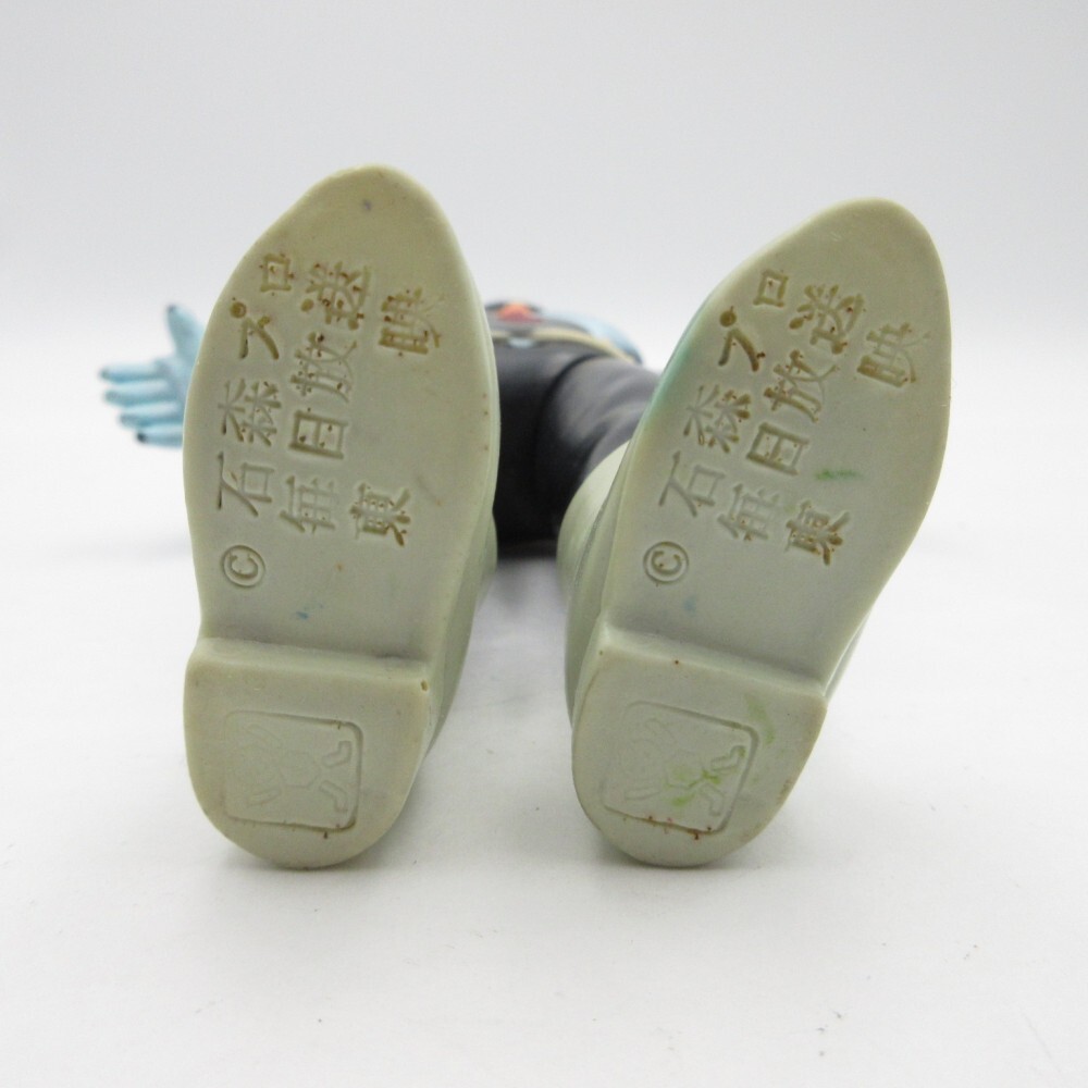 1円〜 旧バンダイ 仮面ライダー 旧1号 面取れ ソフビ スタンダード