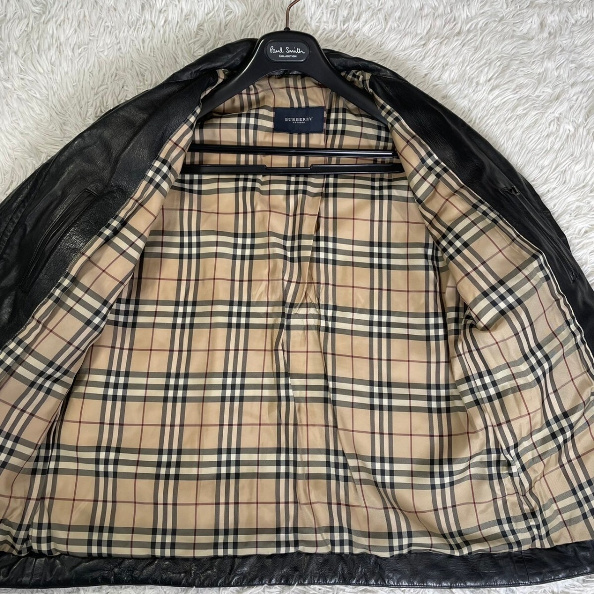 希少モデル/Lサイズ】バーバリー ロンドン BURBERRY レザージャケット
