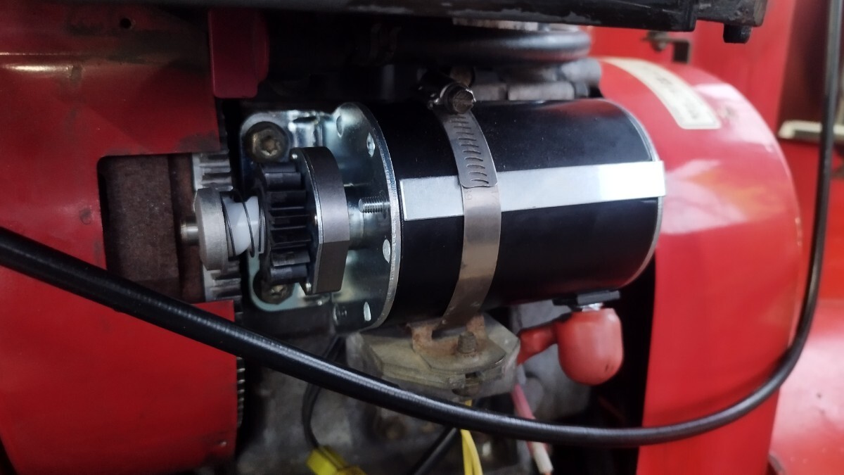 【長期保管品】ヤナセ 810HST セルモーター　スターターASSY　廃盤　除雪機　エンジン_1