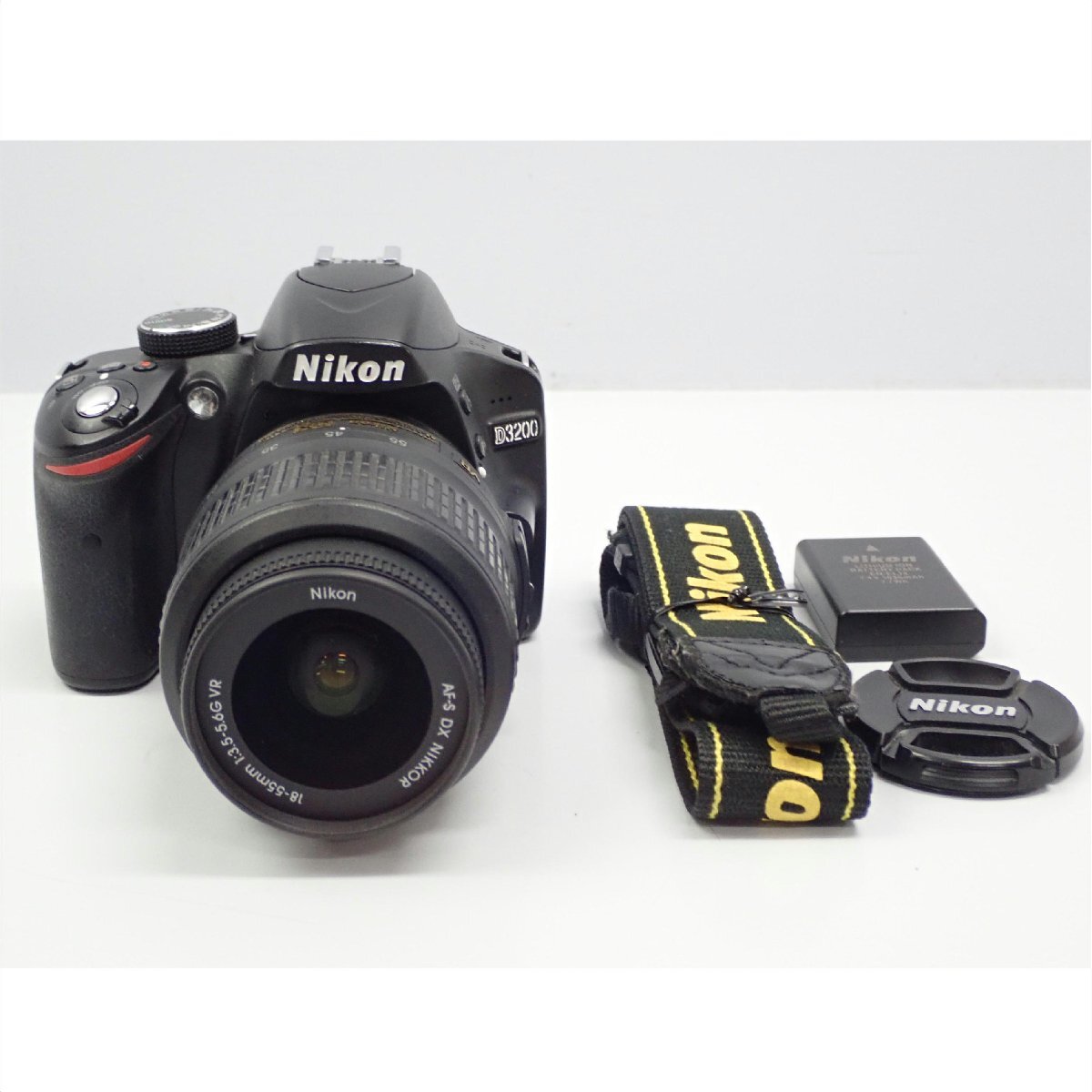 1円【ジャンク】Nikon ニコン/デジタル一眼カメラレンズセット AF-S NIKKOR 18-55mm F3.5-5.6G付き/D3200/62_1
