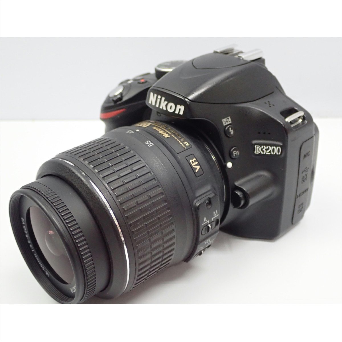 1円【ジャンク】Nikon ニコン/デジタル一眼カメラレンズセット AF-S NIKKOR 18-55mm F3.5-5.6G付き/D3200/62_3