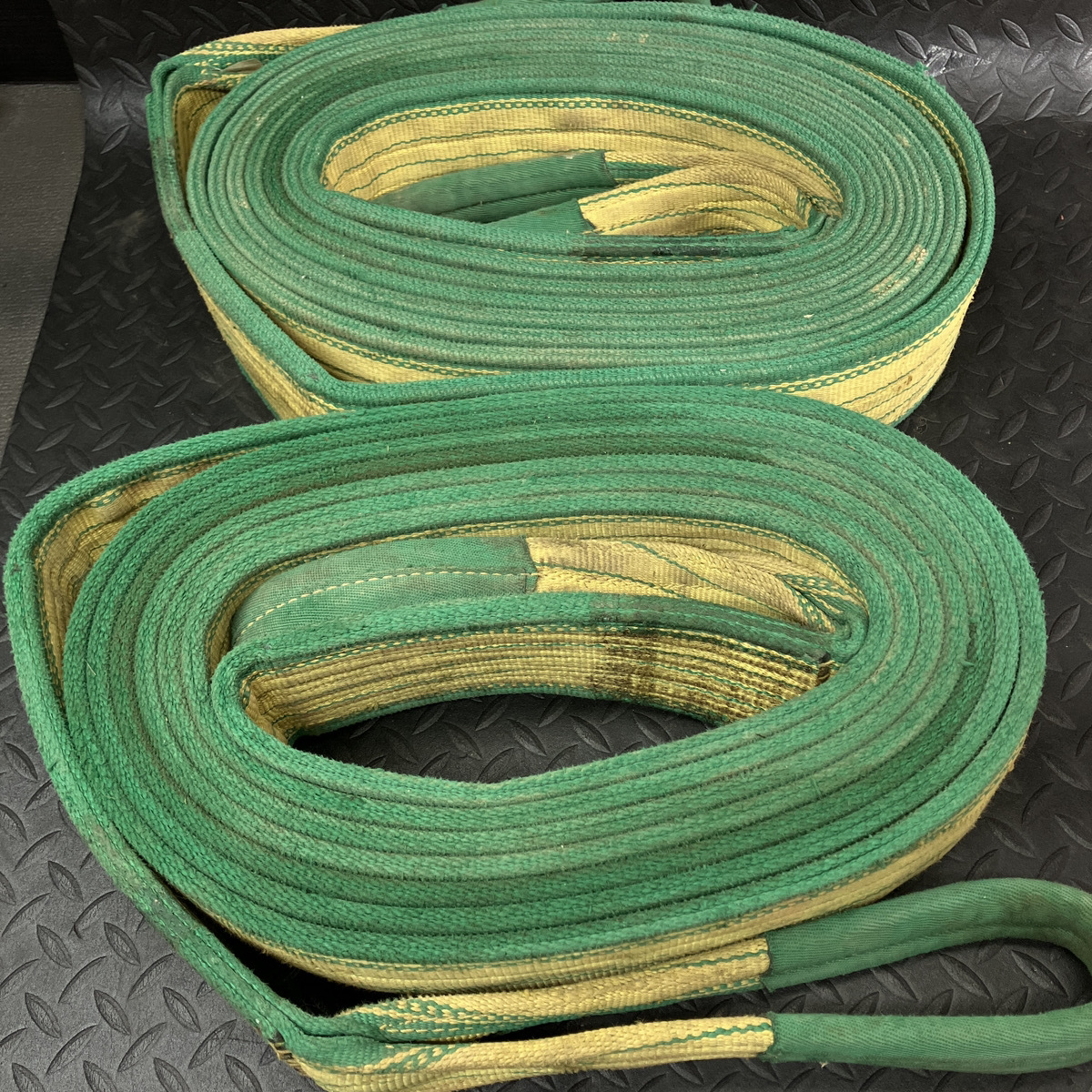 中古 スリングベルト 幅:100mm 全長:8m 2本セット_1