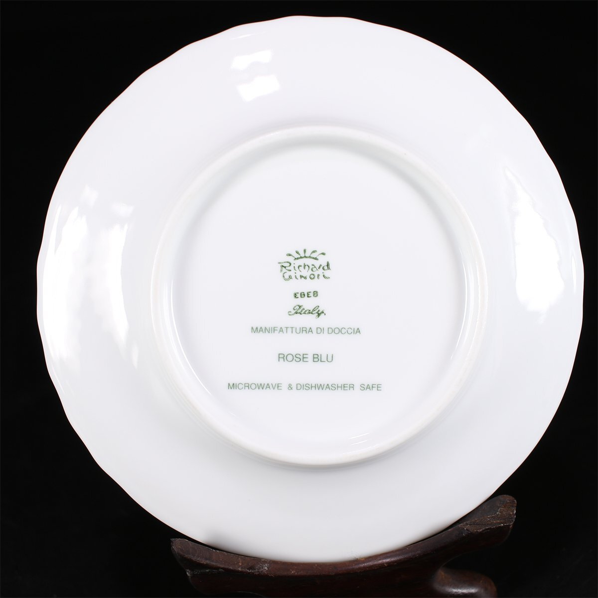 【吉】CK055 Richard Ginori 【リチャードジノリ】 染付花紋 デミタス カップ＆ソーサー 2組 4点セット／美品！_9