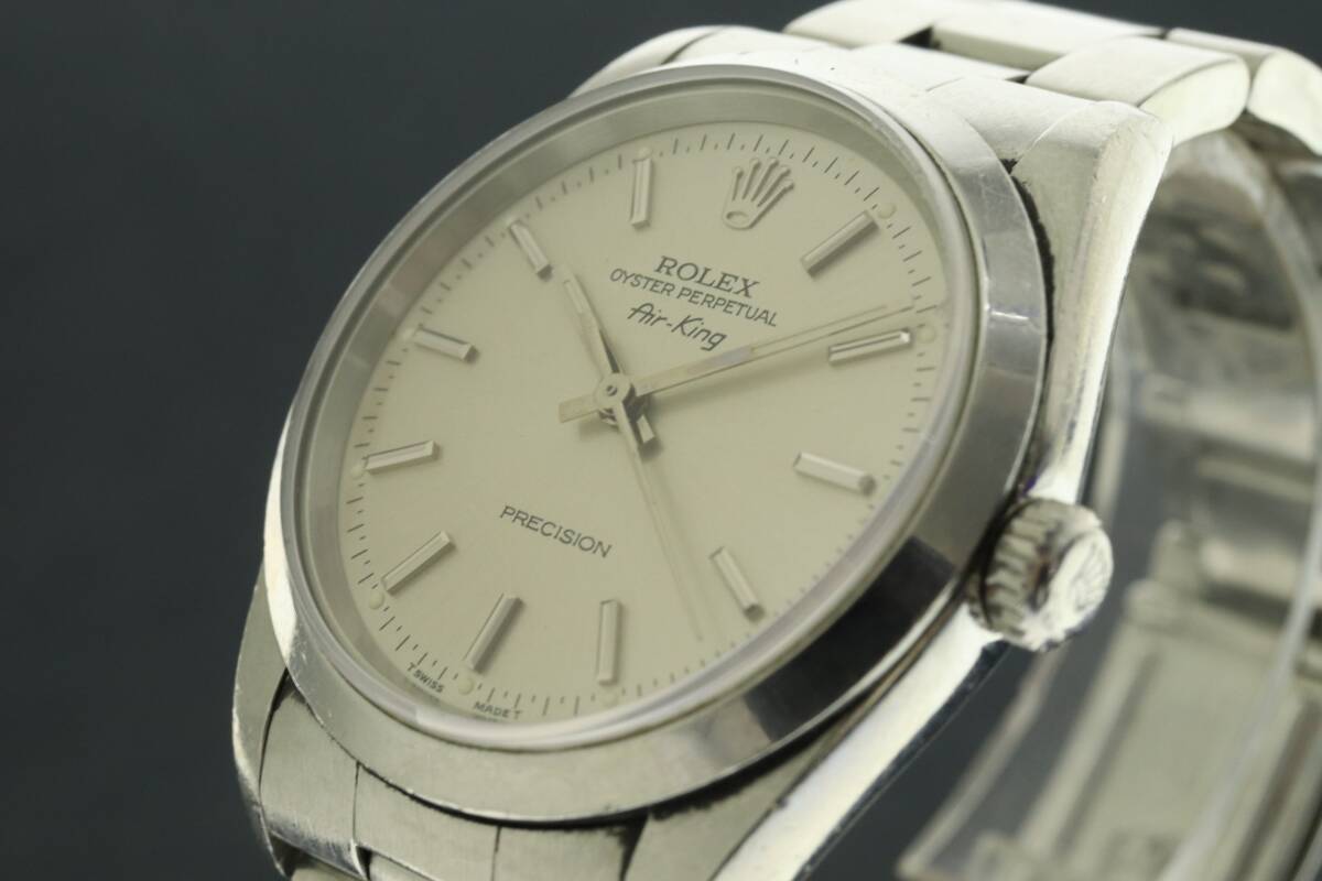LVSP7-3-20 7T033-2 ROLEX ロレックス 腕時計 14000 オイスターパーペチュアル Air-King エアキング T番 約93g メンズ シルバー ジャンク_1