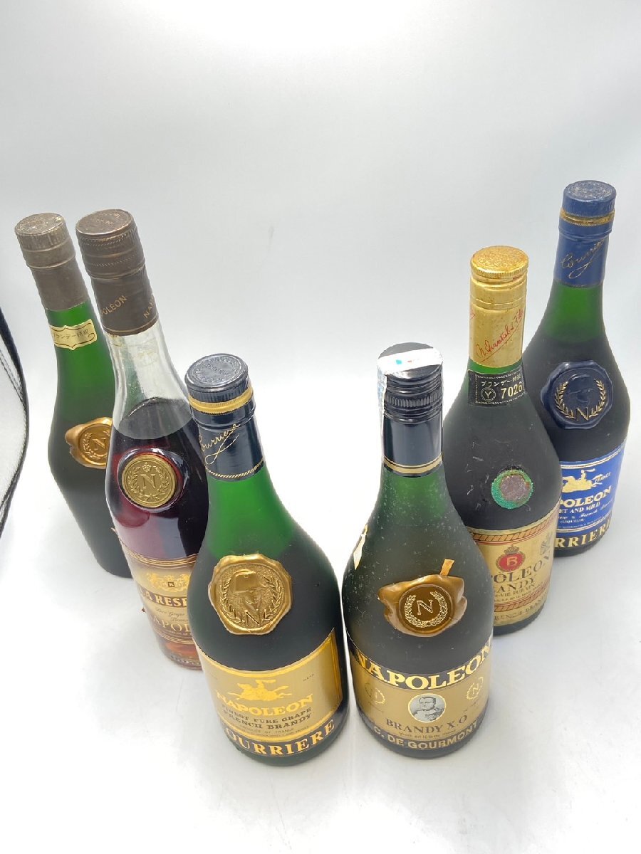 同梱不可】1円スタート！ フレンチブランデー 6本セット ※液だれ痕や液