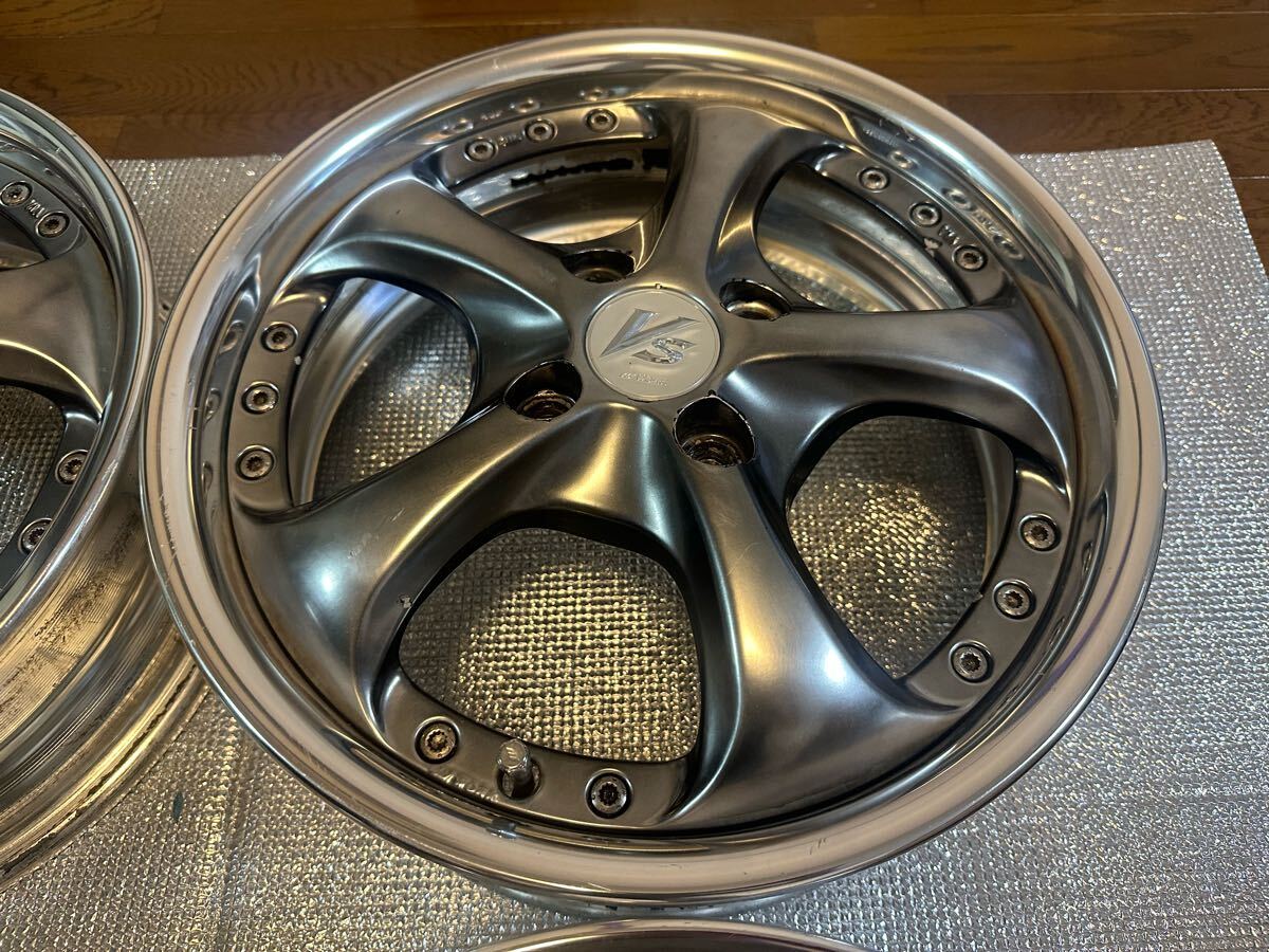 ワーク　WORK VS-KF15インチ　5J ET45 4穴100 4本セット_3