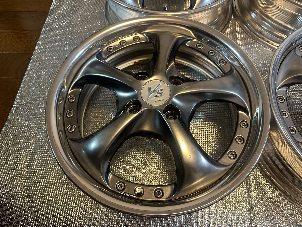 ワーク　WORK VS-KF15インチ　5J ET45 4穴100 4本セット_4