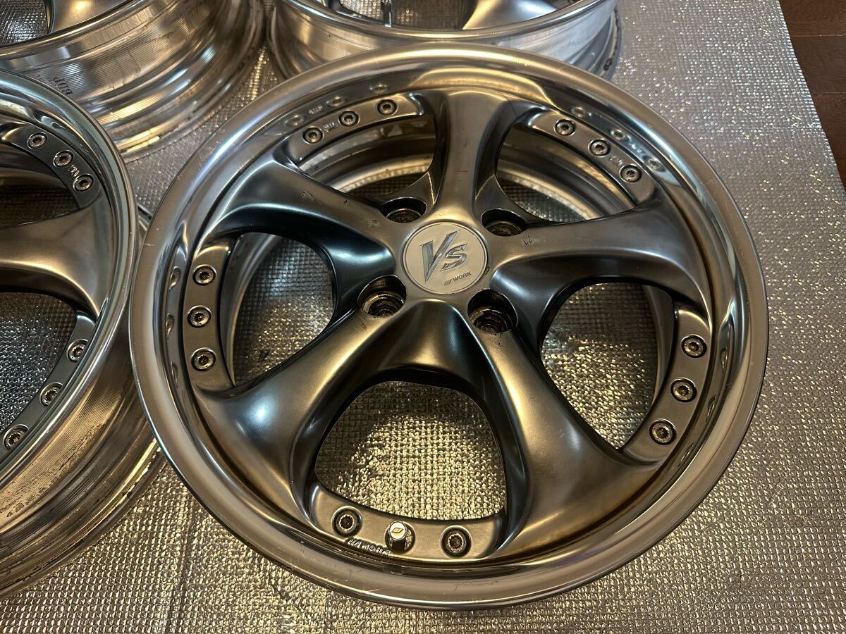 ワーク　WORK VS-KF15インチ　5J ET45 4穴100 4本セット_5