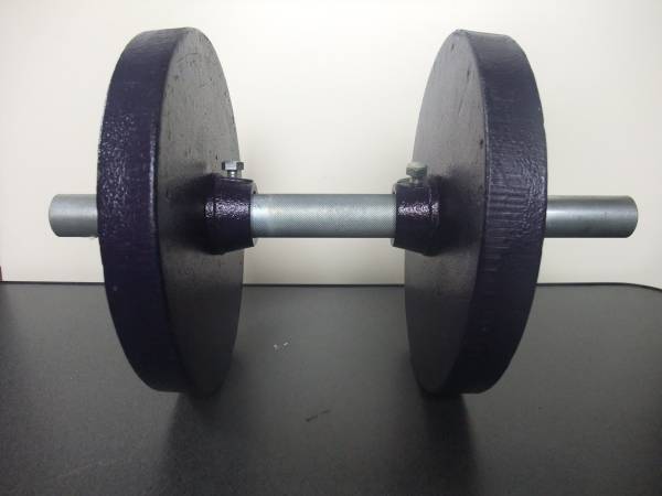 VICTORY ダンベル 5kg×2枚 ☆ 中古(バーベル、ダンベル 