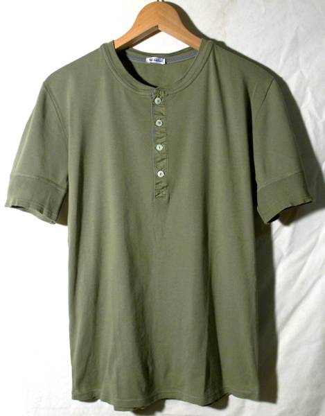 美品 ドイツ製 シーサー Schiesser ヘンリーネックカットソー(半袖T 