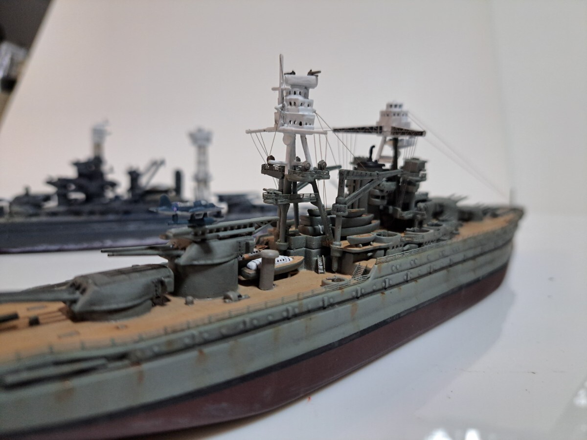 完成品1／700 アメリカ戦艦　アリゾナ&メリーランド ピットロード_3