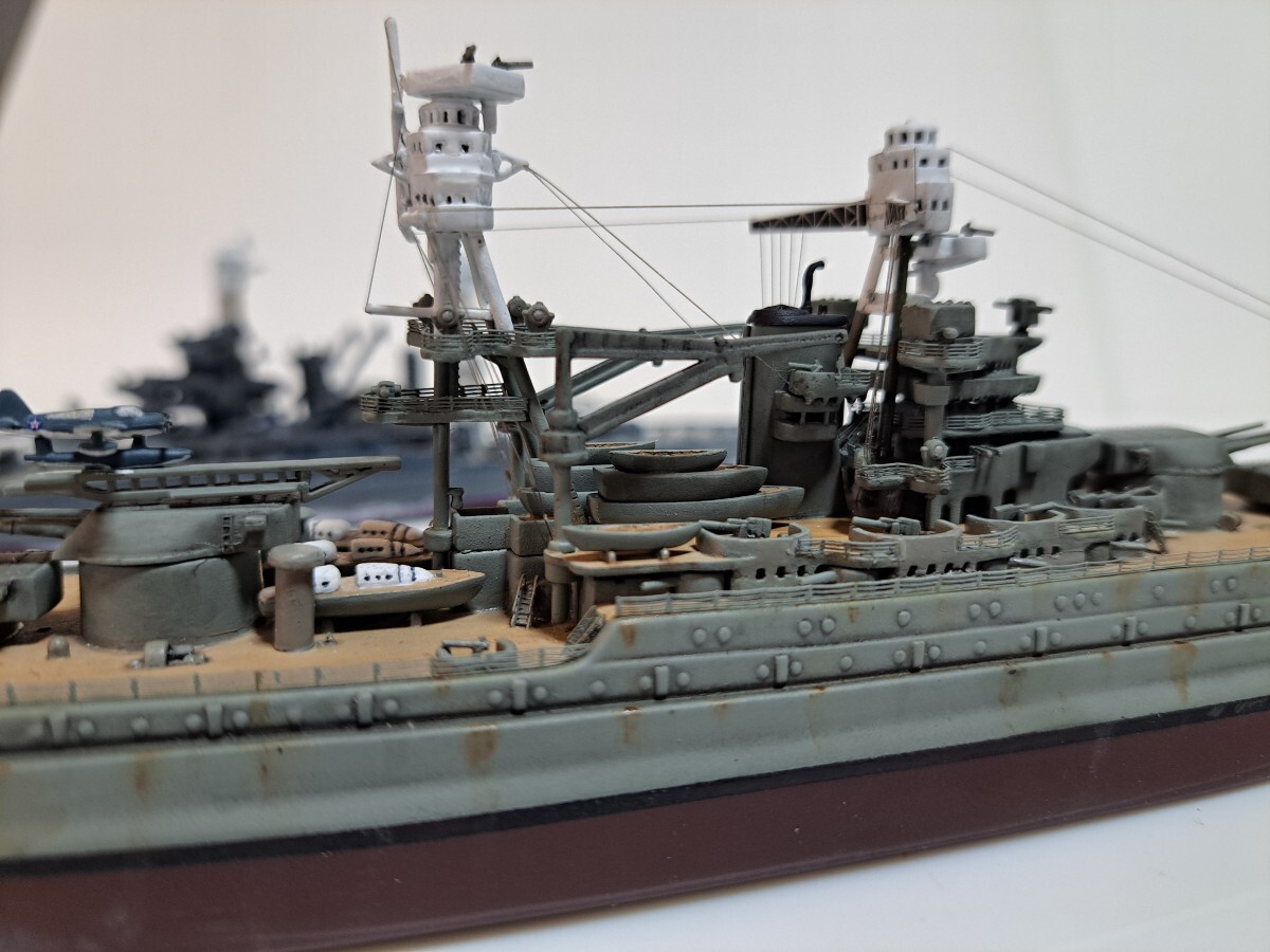 完成品1／700 アメリカ戦艦　アリゾナ&メリーランド ピットロード_4