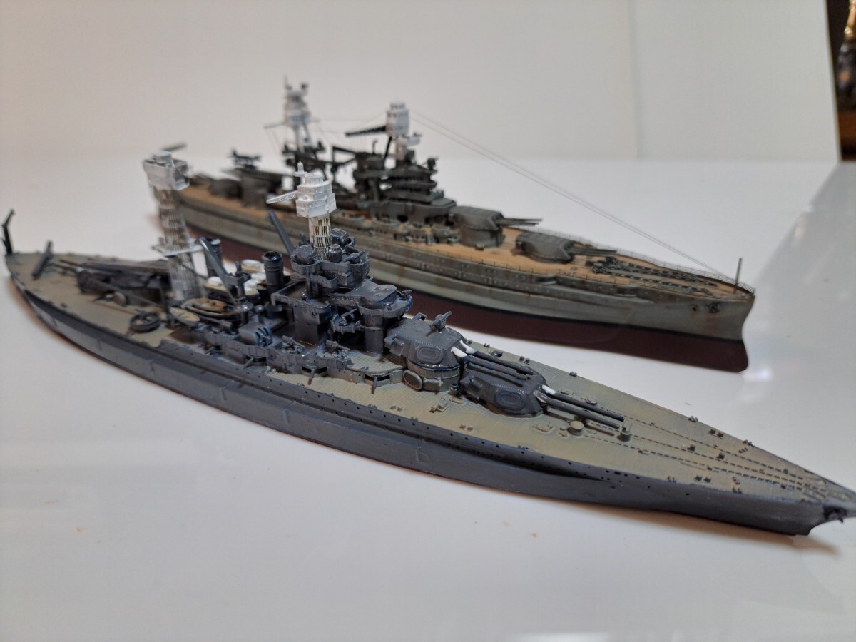 完成品1／700 アメリカ戦艦　アリゾナ&メリーランド ピットロード_7