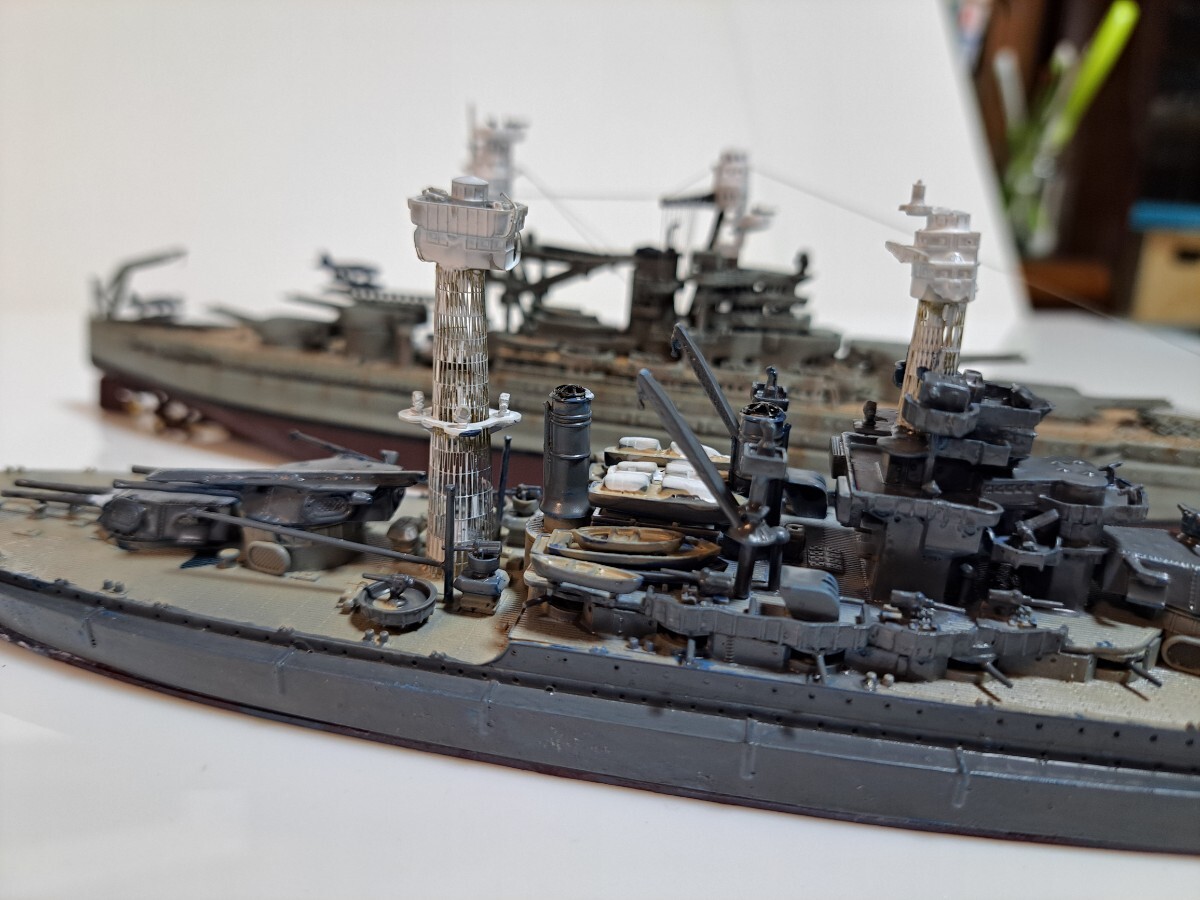 完成品1／700 アメリカ戦艦　アリゾナ&メリーランド ピットロード_8